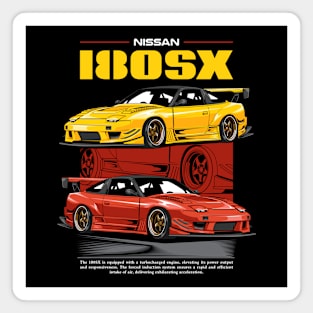 Iconic Nissan 180SX Car Magnet